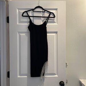 Fringe little black dress!!